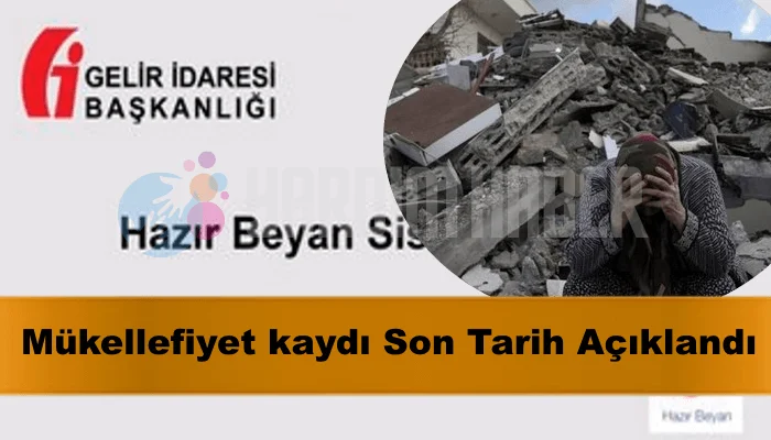 Milyonları İlgilendiriyor Ve Başladı! Bir Ay Süresi Var. Mükellefiyet kaydı Son Tarih Açıklandı - 2023